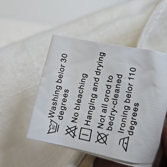 Elegant Off-white Hemp Blend Long Line Tunic Vest Summer Top - Picture 9 of 9